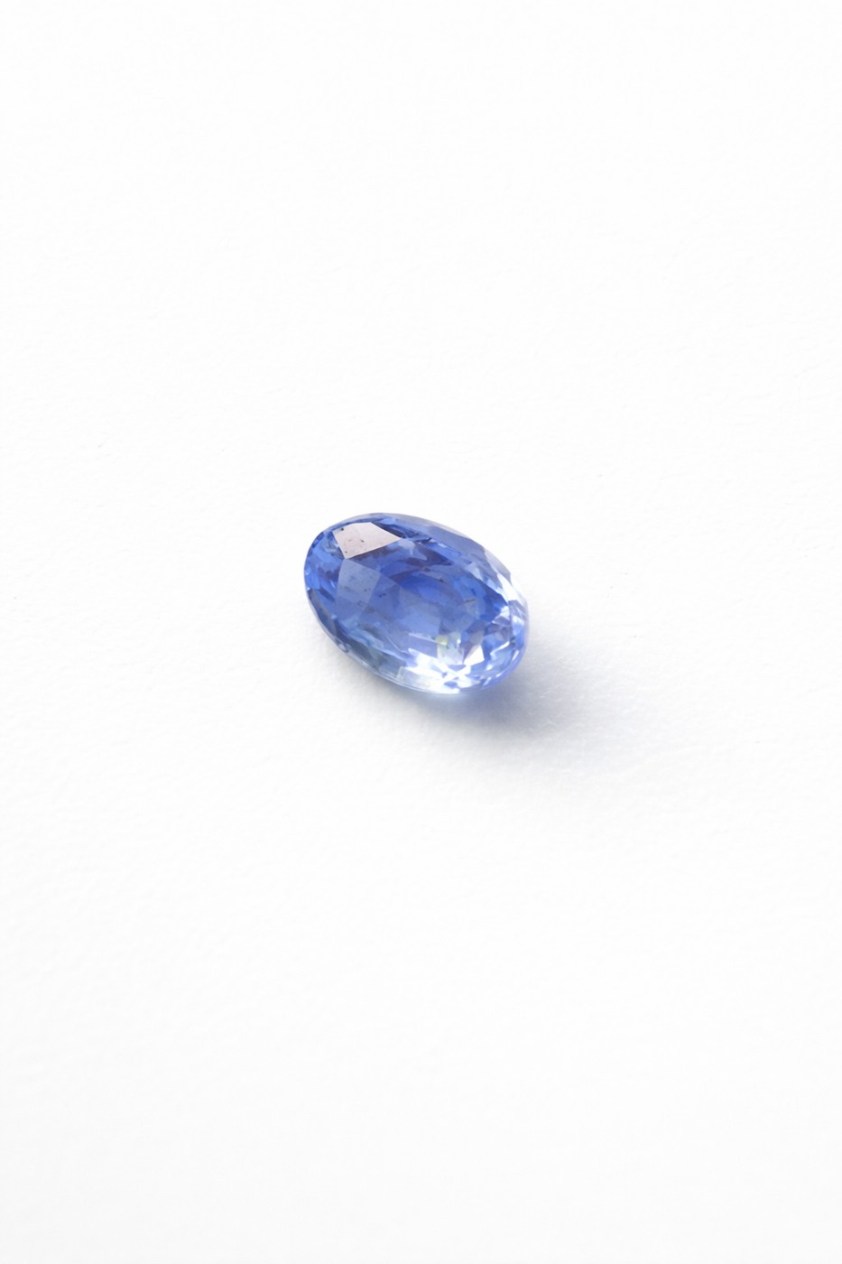 A blue oval gemstone from the collection